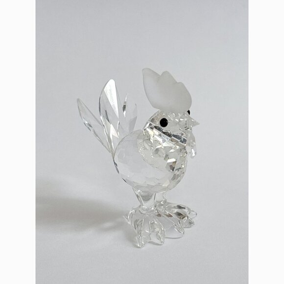 Swarovski - Rooster/Cockerel RETIRED Crystal & Frosted Figure - Picture 7 of 9